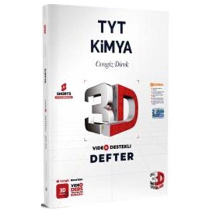 3D Yayınları TYT Kimya Video Destekli Defter  (4022)