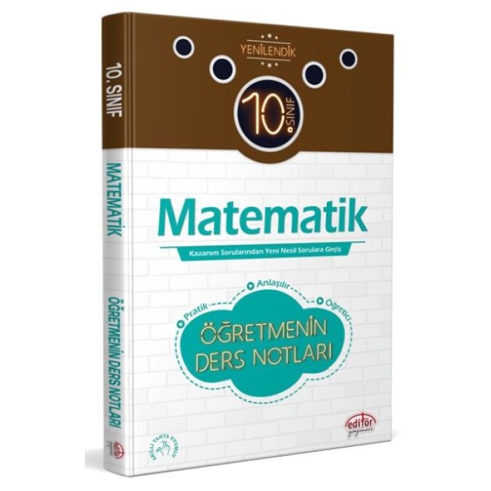 Editör 10. Sınıf Matematik Öğretmenin Ders Notları