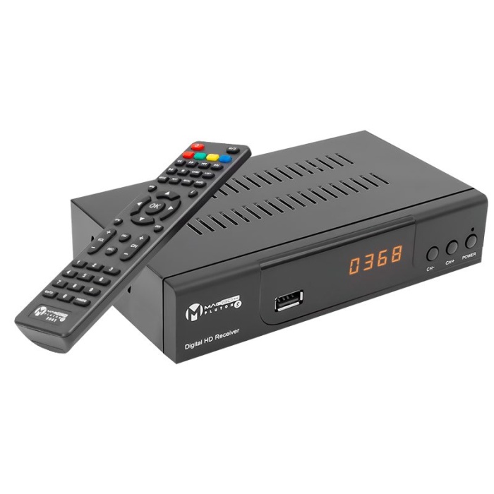 CLZ192 MAGBOX PLUTON S YENİ MODEL KASALI FULL HD UYDU ALICISI TKGSLİ (SCART+HD) HDMI KABLO DAHİL (4172)