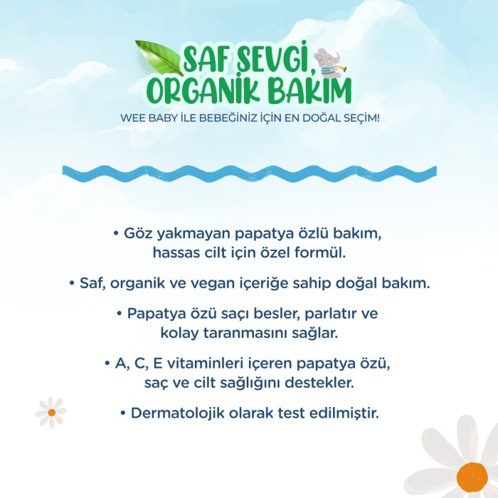 Wee Baby Bebek Saç ve Vücut Şampuanı 750 ml