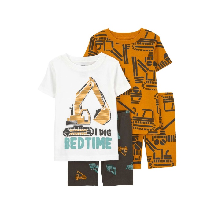 Carters Erkek Bebek 4Lü Pijama Set 1Q510610 Karışık Renkli