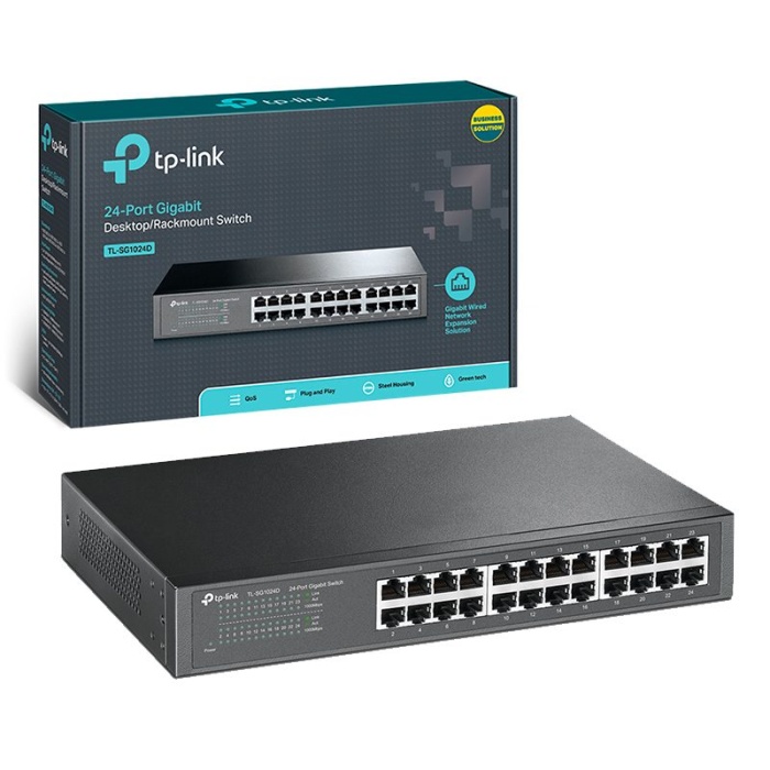 CLZ192 TP-LINK TL-SG1024D 10/100/1000 MBPS 24 PORT GIGABIT SWITCH (4172)