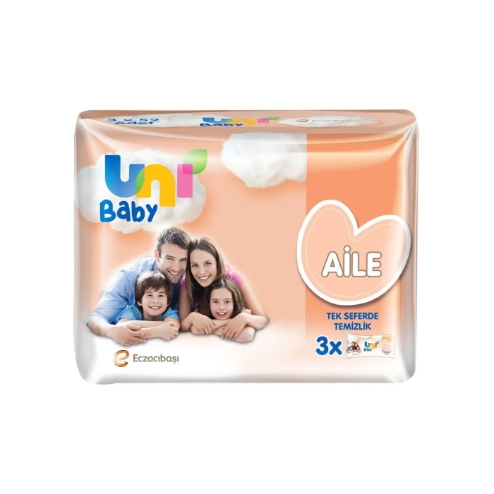 Uni Baby Aile Islak Havlu Mendil 3lü 156 Yaprak