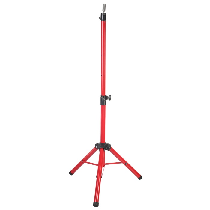 CLZ201 Kuaför Eğitim Mankeni İçin Metal Tripod / Kırmızı + Taşıma Çantası