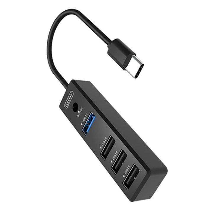 CLZ942 Earldom Hub08 Tak Çalıştır 3 Adet Usb 2.0 Ve 1 Adet Usb 3.0 Çıkışlı Usb Çoklayıcı - Ürün Rengi : Siyah