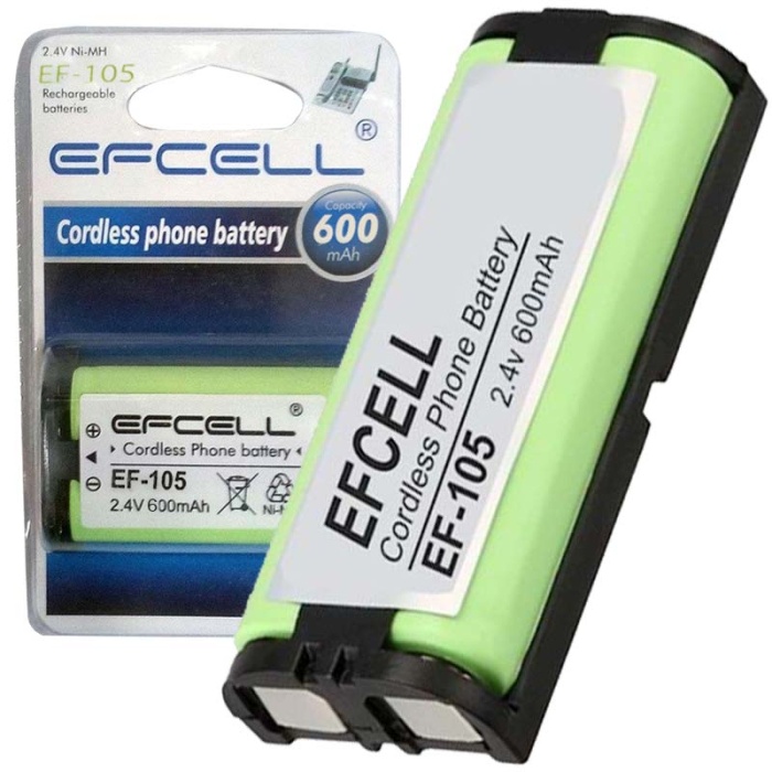 CLZ192 EFCELL EF-105 TELSİZ TEL. PİLİ MP105  (2.4V -600MA) (HHR-P105) (4172)