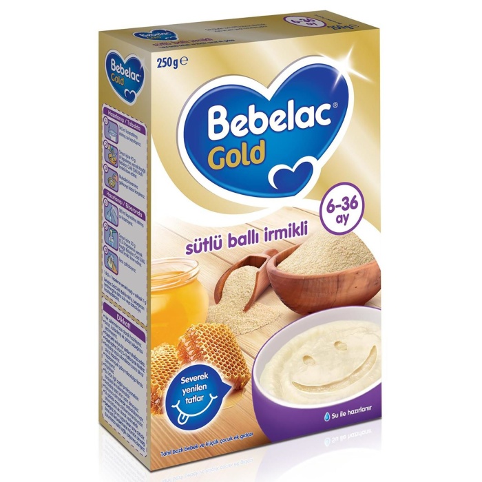 Bebelac Gold Sütlü Ballı İrmikli Kaşık Maması 250gr