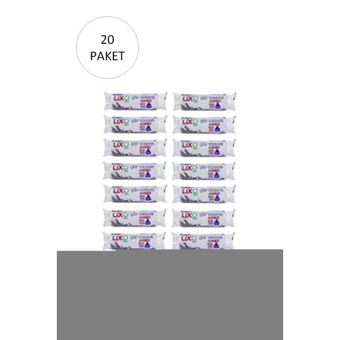 J-650 Jumbo Boy Çöp Torbası 80 x 110 cm 10 Lu Rulo x 20 Paket = 200 Adet (Siyah)