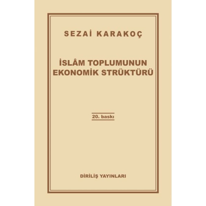 İslam Toplumunun Ekonomik Strüktürü  (4022)