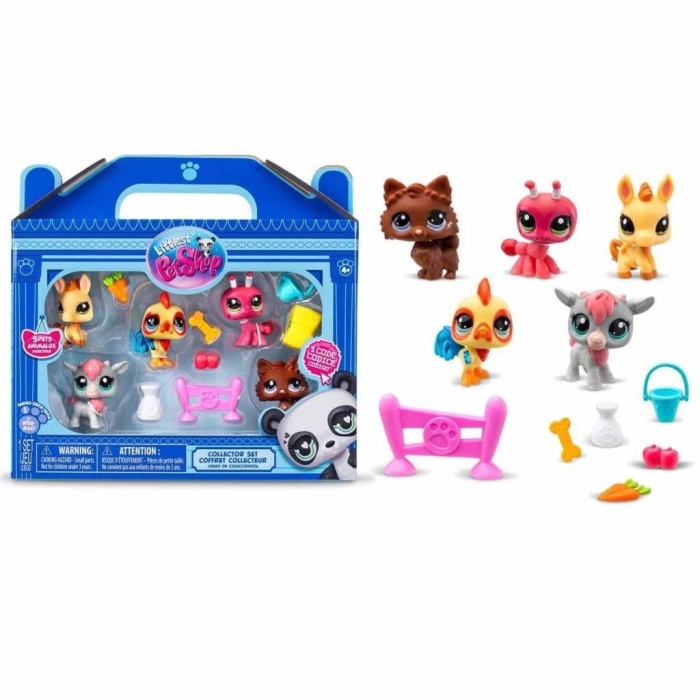 1005103 Littlest Pet Shop Minişler 5li Figür Seti S1 Çiftlik Temalı -Sunman