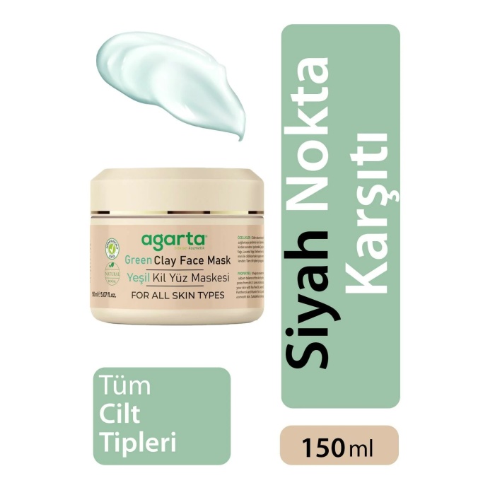 Agarta Yeşil Kil Yüz Maskesi 150ml