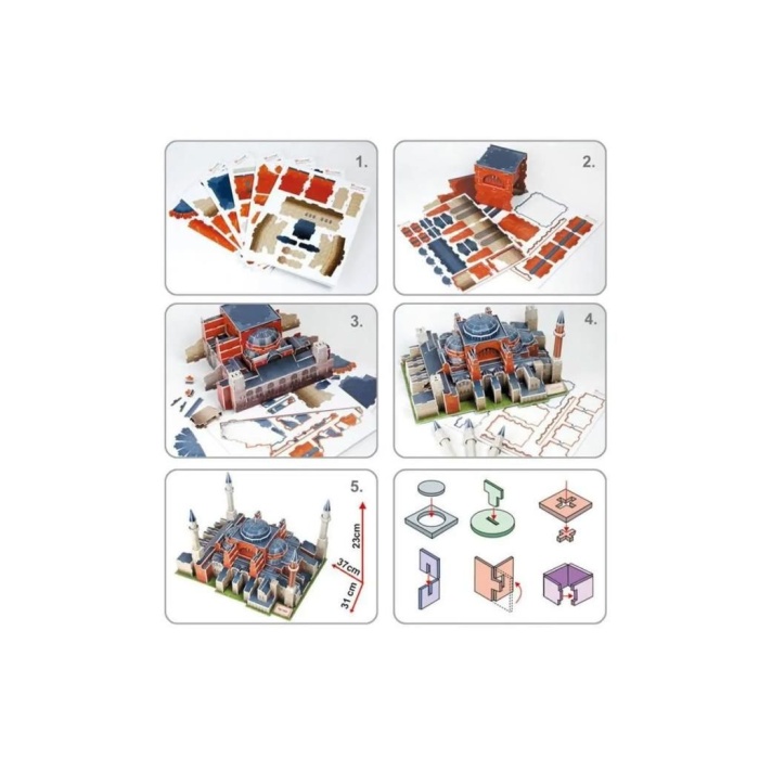 MC134H Ayasofya Camii Cubic Fun 3 Boyutlu Puzzle