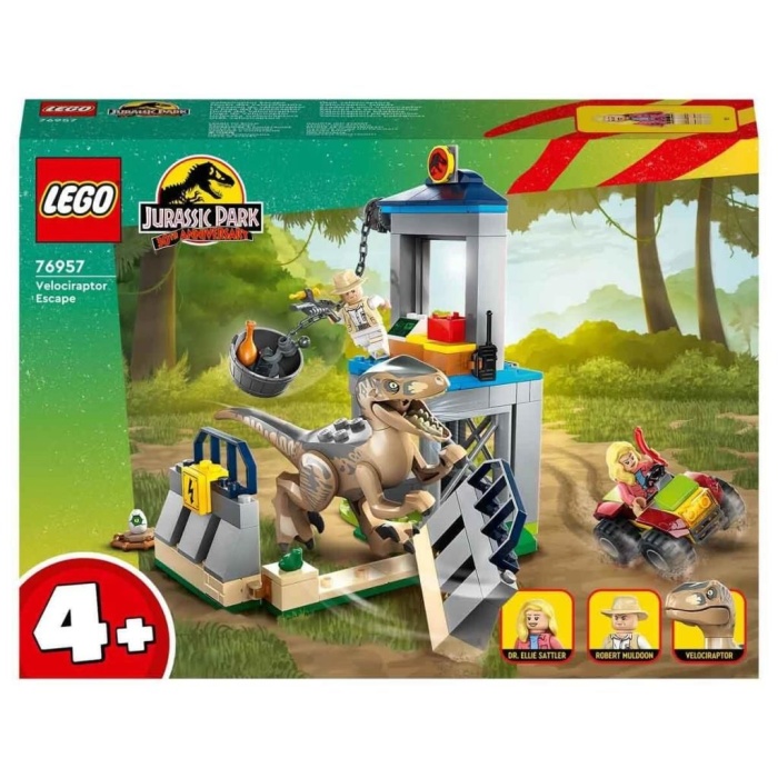 76957 LEGO® Jurassic World™ Velociraptor Kaçışı 137 parça +4 yaş