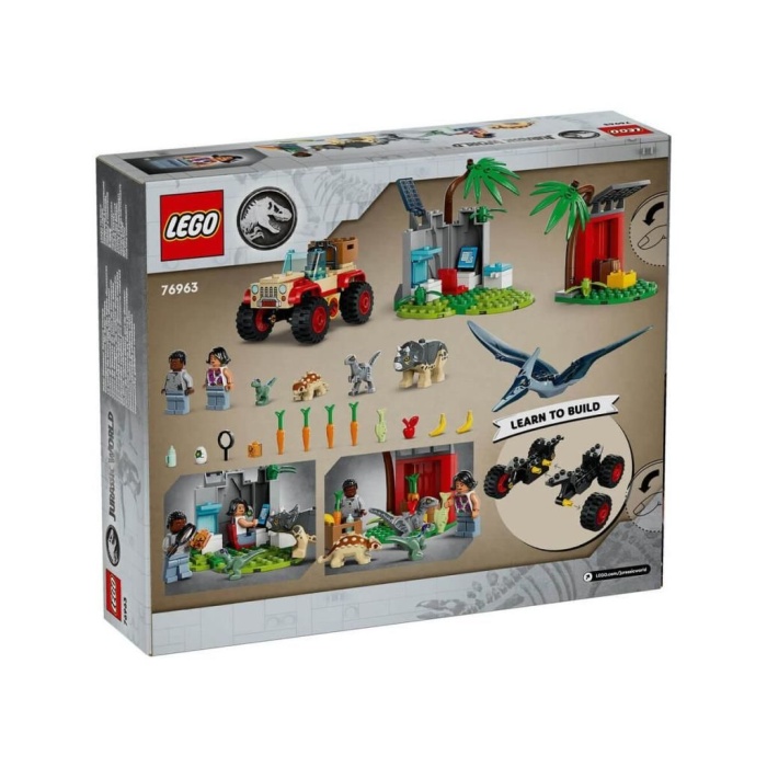 76963 LEGO® Jurassic World Yavru Dinozor Kurtarma Merkezi 139 parça +4 yaş