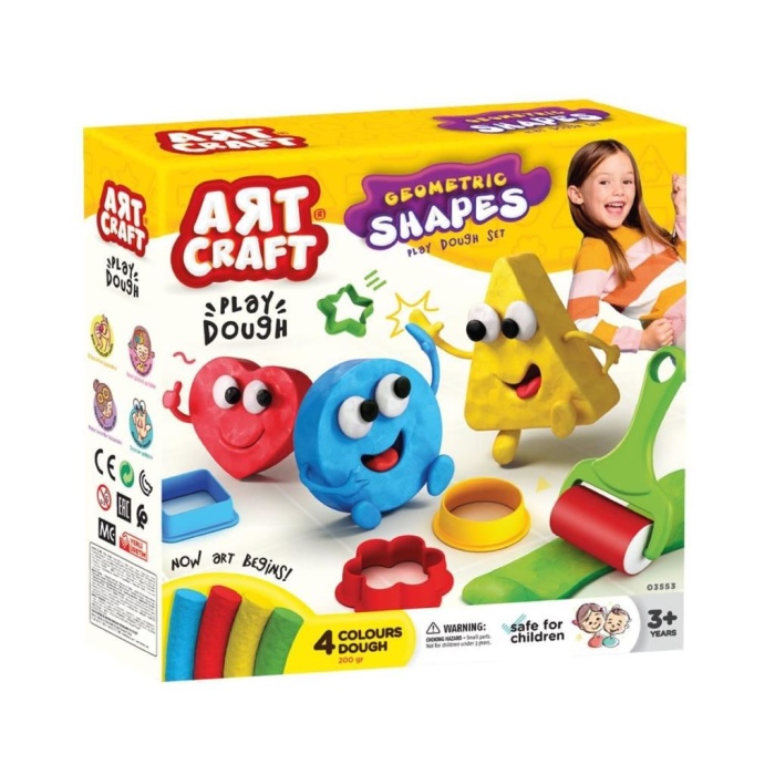 03682 Art Craft Geometrik Şekiller Hamur Set 200 gr