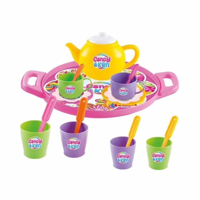 01593 Candy Ken Tepsili Çay Set -Dede