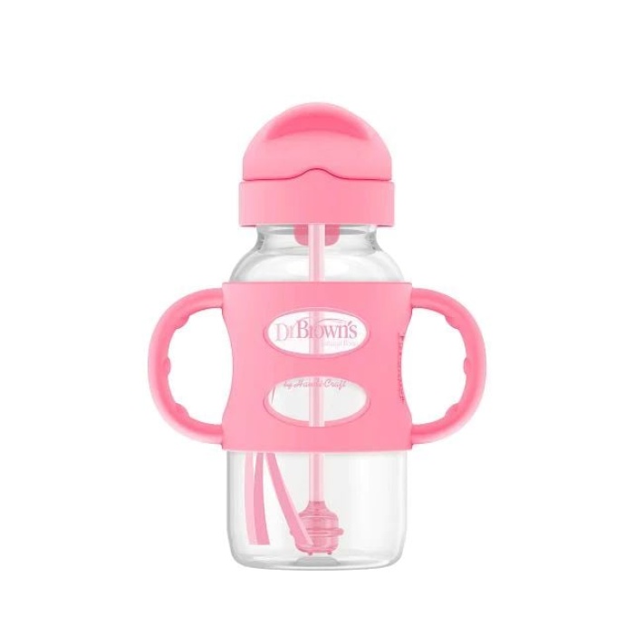 Dr Browns Milestones Sippy Pipetli Alıştırma Bardağı 270ml Pembe