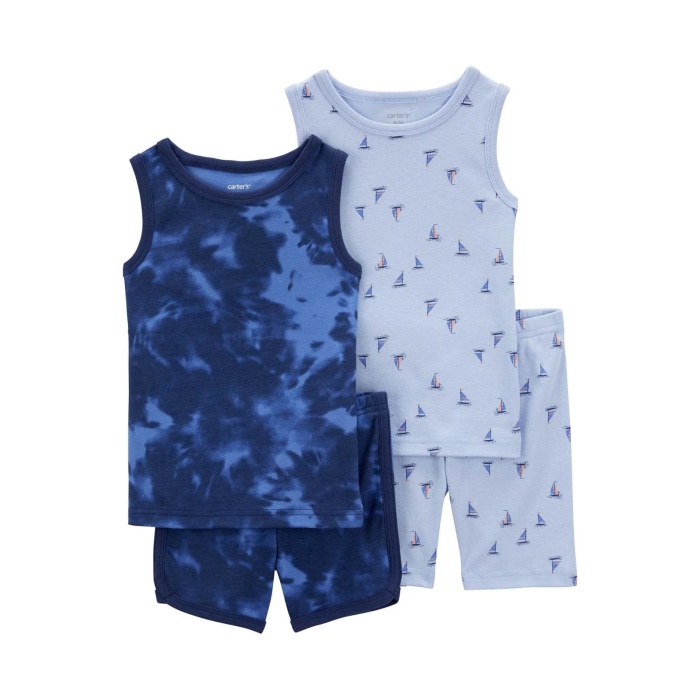 Carters Erkek Bebek 4Lü Pijama Set 1Q510810 Karışık Renkli