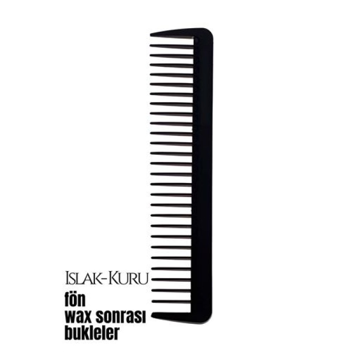 Turk Bukleli Saç Fön Wax Sonrası Tarak Karbon Nano Absolute Professional