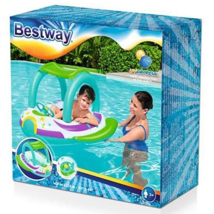 Bestway Direksiyonlu Kornalı Bot 107x102 Cm - 34149