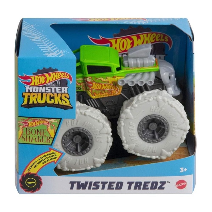 Hot Wheels Monster Trucks 1:43 Çek Bırak Arabalar Bone Shaker - GVK37-GVK38