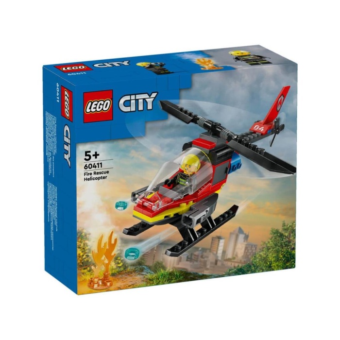 60411 LEGO® City İtfaiye Kurtarma Helikopteri 85 parça +5 yaş