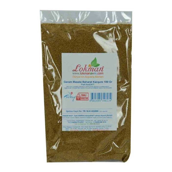 Garam Masala Baharat Karışımı 100 Gr Paket