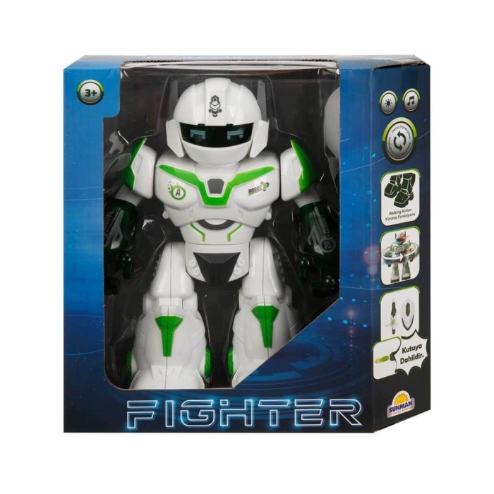 Sesli ve Işıklı Robot Fighter 22 cm