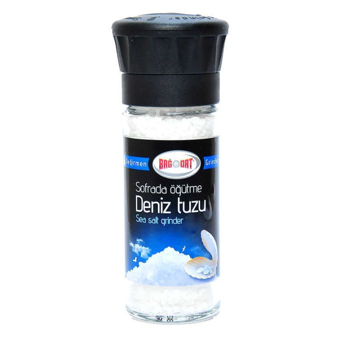 Cam Değirmenli Yemeklik Granül Çakıl Deniz Tuzu 110 Gr