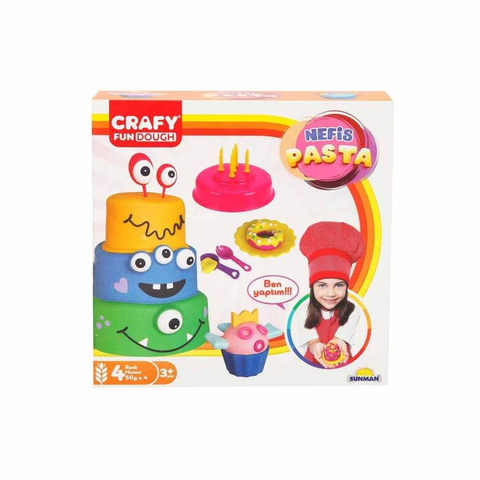 Crafy Nefis Pasta Oyun Hamur Seti 200 g 17 Parça