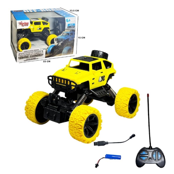 Uzaktan Kumandalı Full Fonksiyon Şarjlı Büyük Teker Off Road Jeep