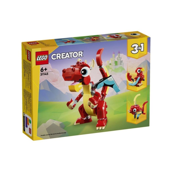 31145 LEGO® Creator 3’ü1 arada Kırmızı Ejderha 149 parça +6 yaş