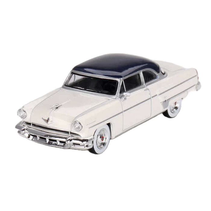 Mini Gt 1/64 Lincoln Capri 1954 Arctic White / Atlantic Blue