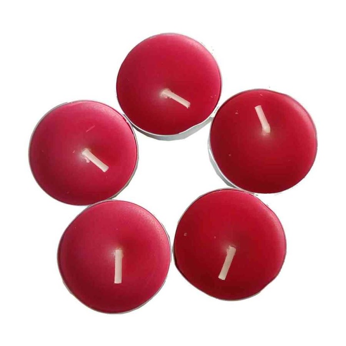 Tea Lights Kırmızı Mum 5 li 1 Paket