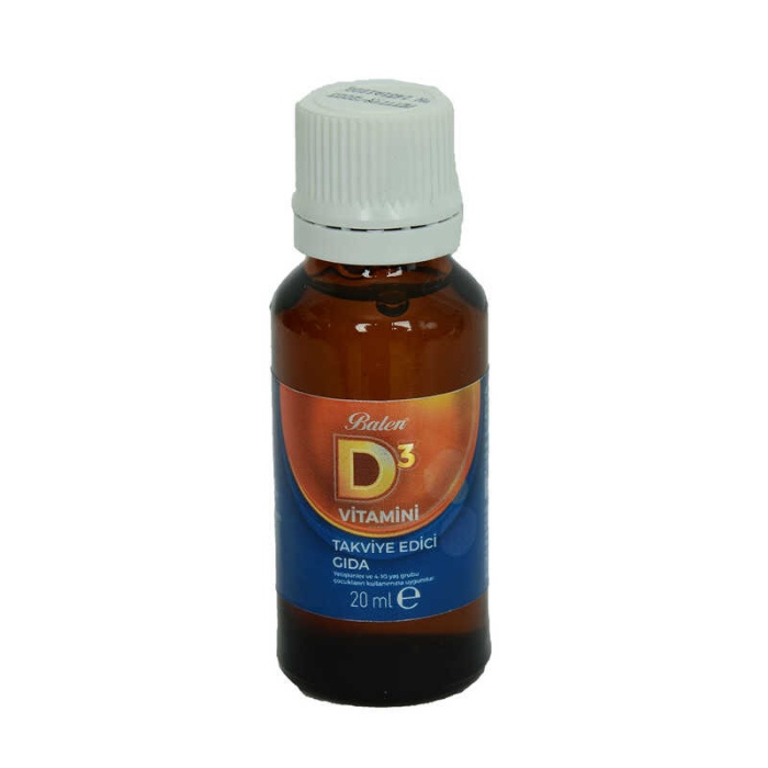 D3 Vitamini Takviye Edici Gıda 20 ML