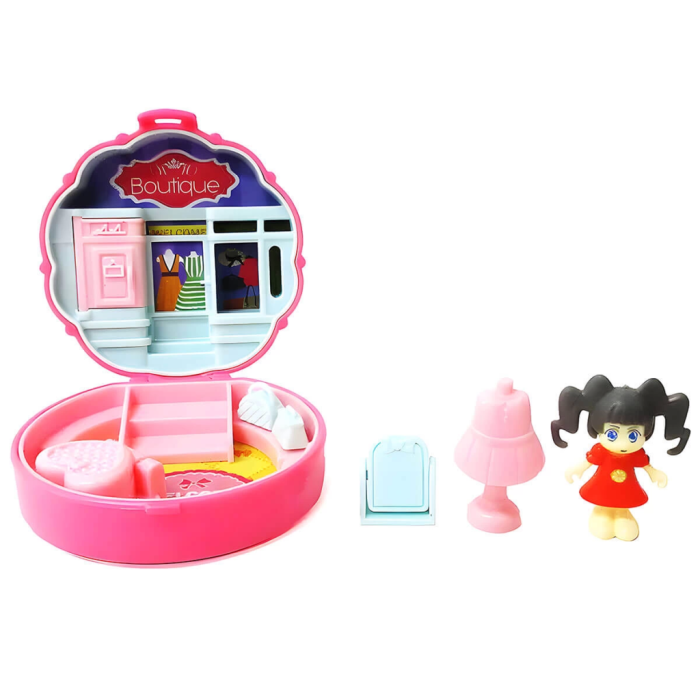 Taşınabilir Dollhouse Mini Figür Sürpriz Paket