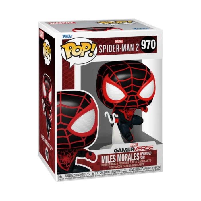 Funko POP Games Spider-Man 2  Miles Morales (Upgraded Suit)