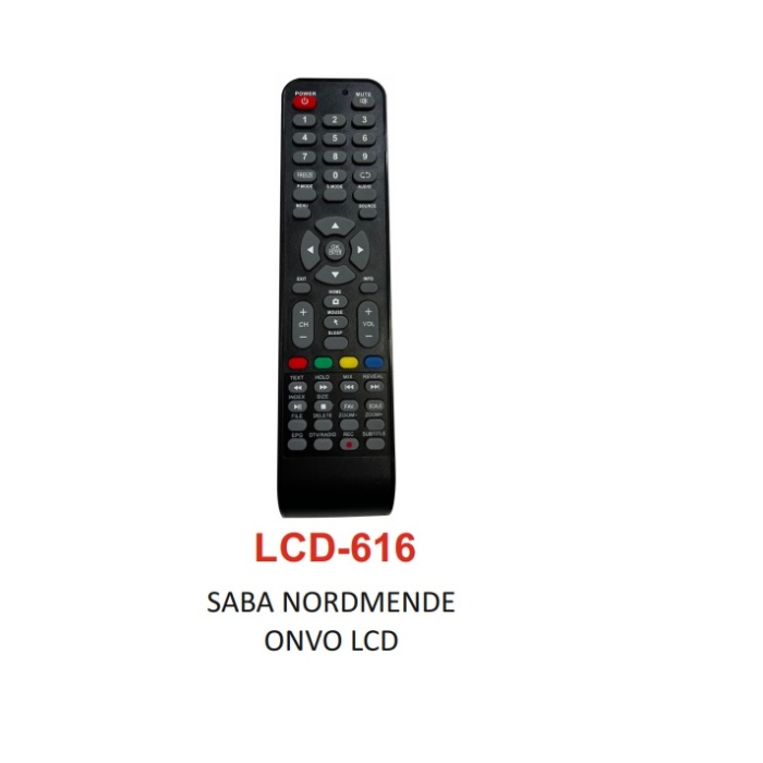 Saba - Nordmende - Onvo LCD Uyumlu Tv Kumandası - LCD 616 (7474)