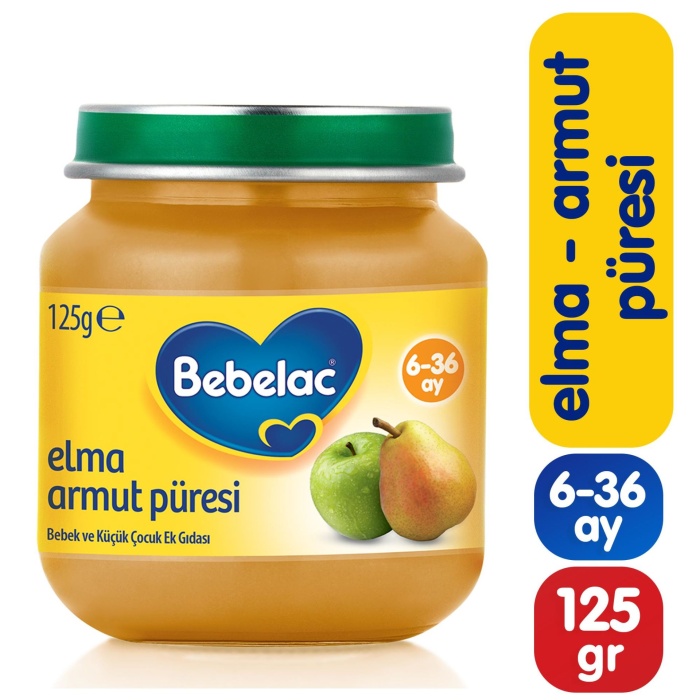 Bebelac Elma Armut Püresi Kavanoz Maması 125gr