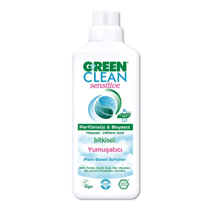 Green Clean Sensitive Parfümsüz Bitkisel Yumuşatıcı 1000ml