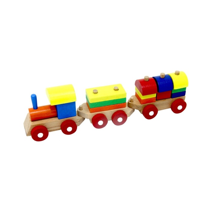 Play Wood Eğitici Ahşap Bloklu Bultak Tren 351