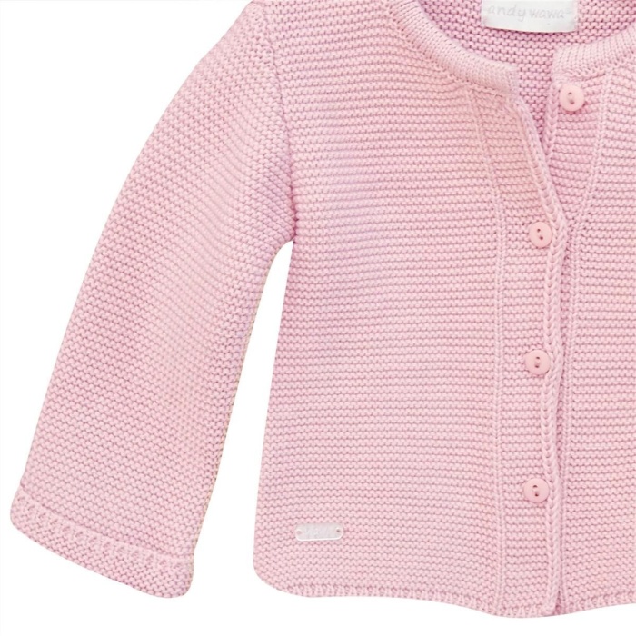 Andywawa AC24333 Basic Bebe Ceket Pink