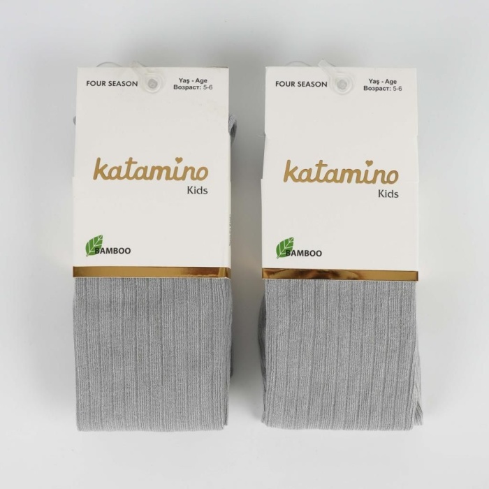 Katamino Beyza Kız Bambu Külotlu 1-5 Yaş K30205 Gri