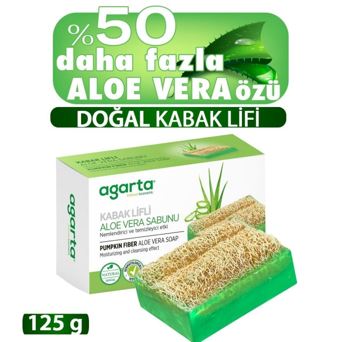 Agarta Kabak Lifli Aloe Vera Sabunu 125 Gr