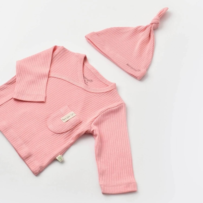 Bibaby Biorganic Soft Modal 3Lü Zıbın Set 73293 Pembe