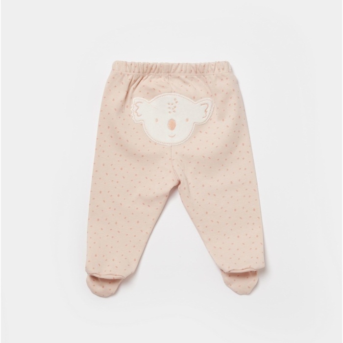 Bibaby Biorganic Koala Jungle Patikli Pantolon 57888 Pembe