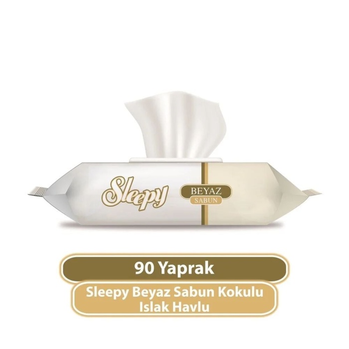 Sleepy Beyaz Sabun Kokulu Islak Havlu Mendil 90 Adet