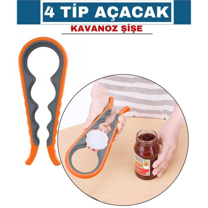 4 ADET Wangsness 4 Tip Kavanoz Şişe Açacağı 717197