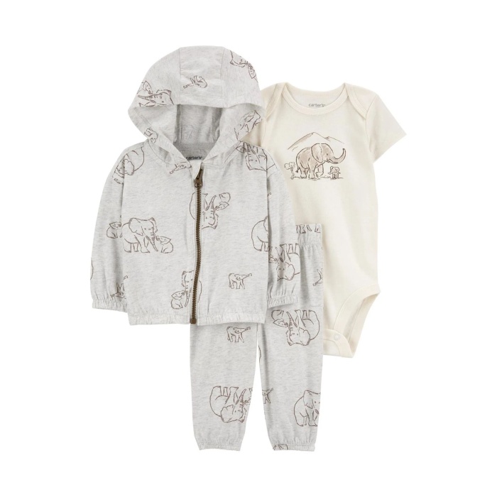 Carters Layette Bebek 3lü Hırkalı Set 1R041610 Gri