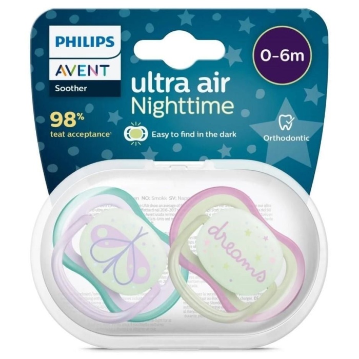 Philips Avent Ultra Air Gece Emzik 0-6 Ay Kız